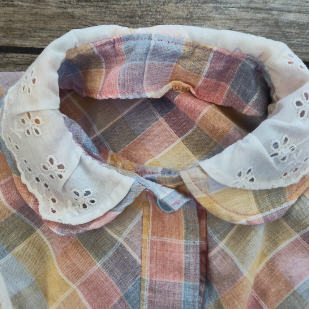 Adorable Vintage Girls Prairie / Cowgirl/ Western Top - Picture 5 of 9